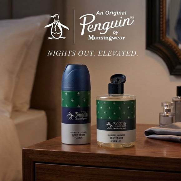 Original Penguin Mens Body Wash & Spray Father's Day Gift Set Fathers Day Gift
