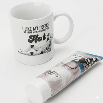 Original Stormtrooper Shower Wash & Mug Gift Set | Star Wars Coffee Mug Set | - 0
