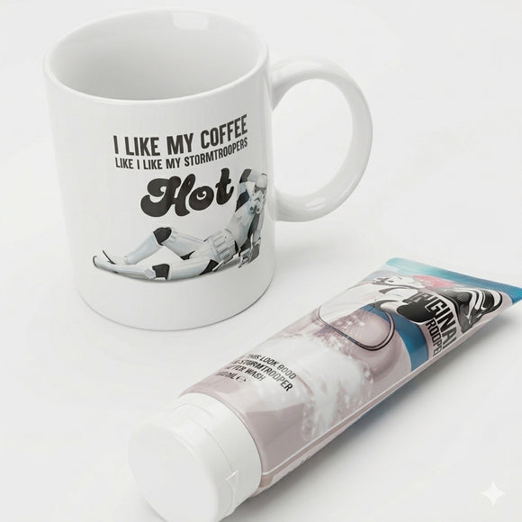 Original Stormtrooper Shower Wash & Mug Gift Set | Star Wars Coffee Mug Set |