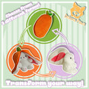 Easter Zip'Emals Reversible Bunny Plush (3 Assorted - Fruits & Veg)-16