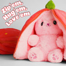 Easter Zip'Emals Reversible Bunny Plush (3 Assorted - Fruits & Veg)-11