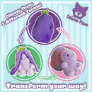 Easter Zip'Emals Reversible Bunny Plush (3 Assorted - Fruits & Veg)-15