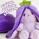 Easter Zip'Emals Reversible Bunny Plush (3 Assorted - Fruits & Veg)-13