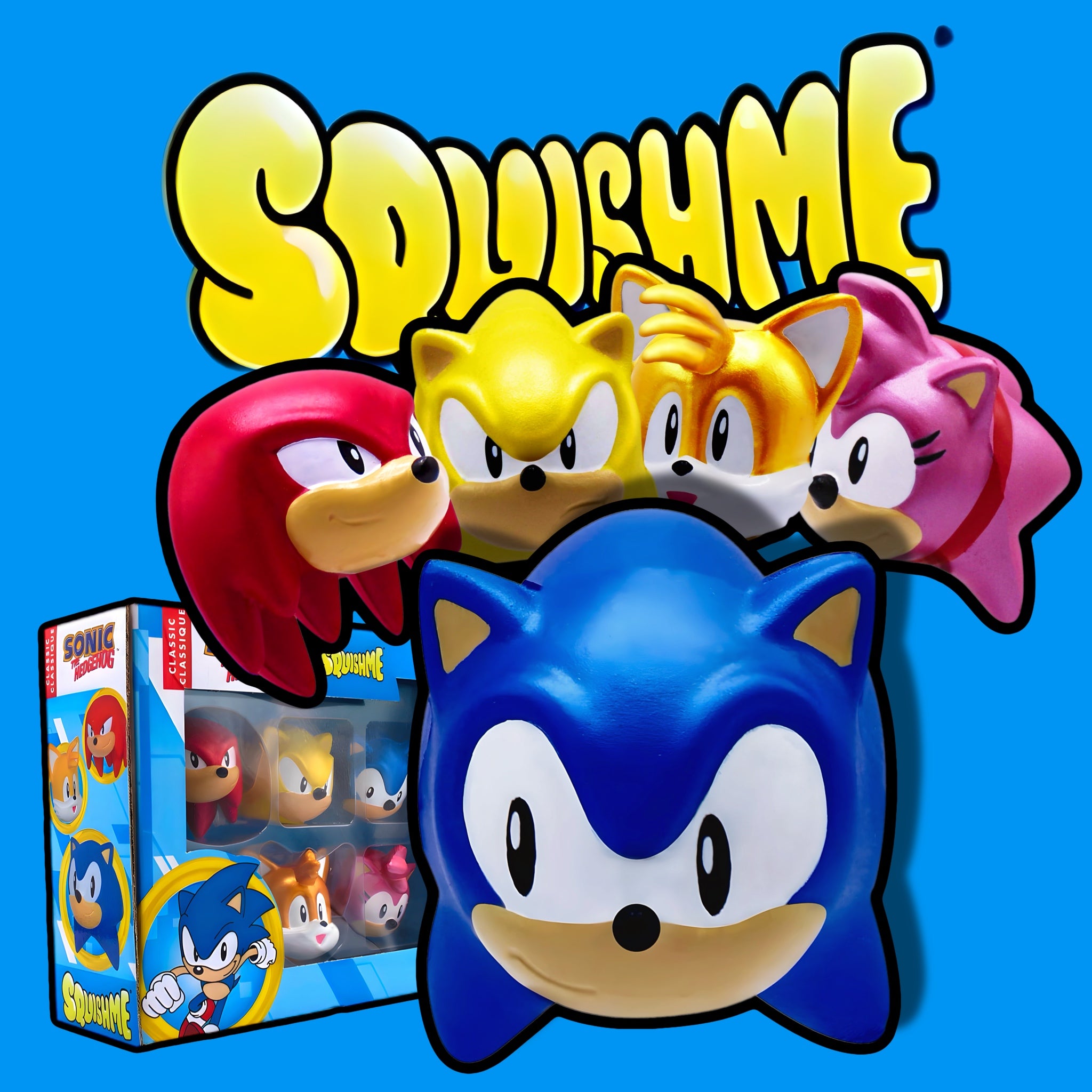 Sonic The Hedgehog SquishMe Series 1 Collectors Box | Well Made Gifts