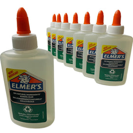 8 x Liquid School Glue Elmer's Washable Clear - 8 PACK