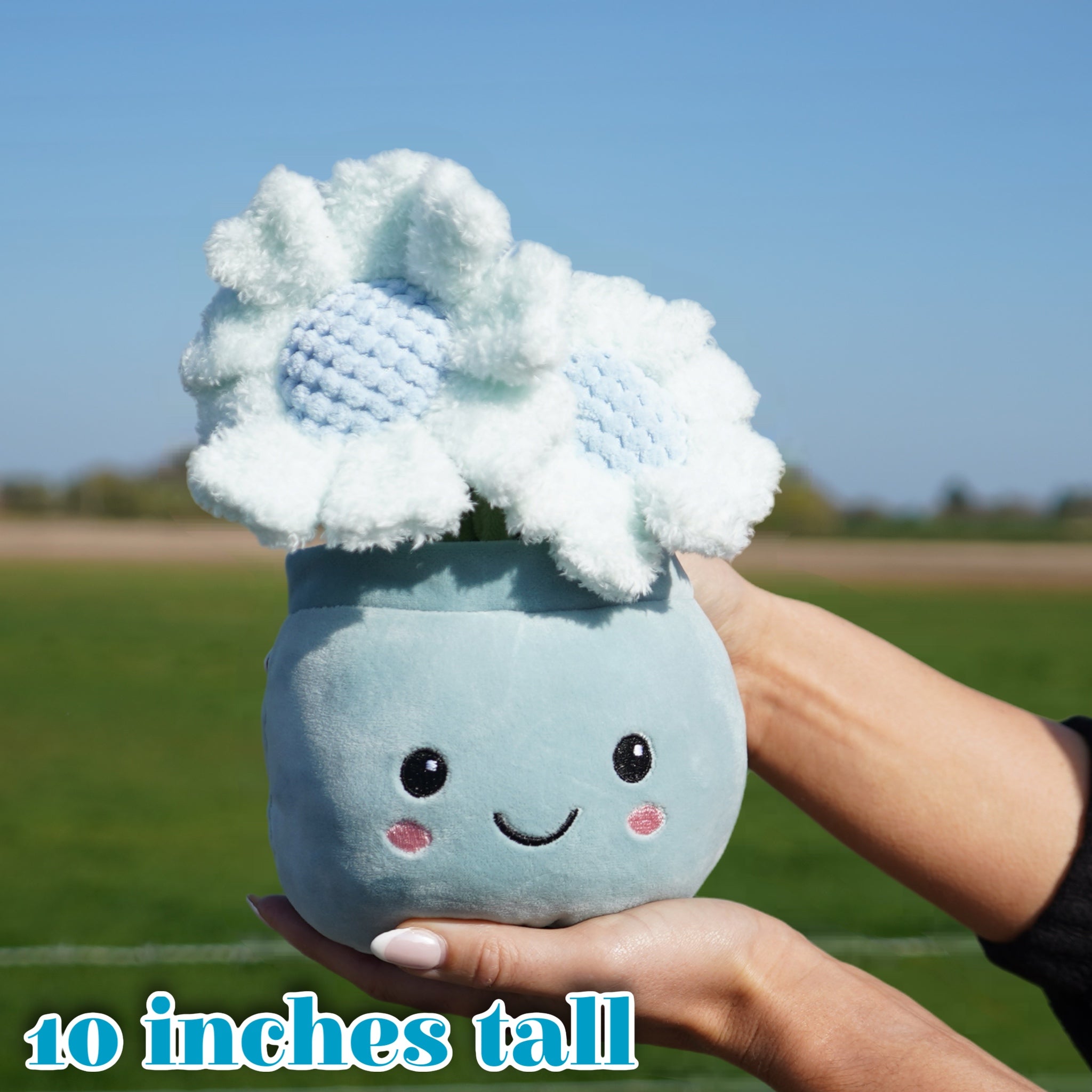 Deluxe Paws Daisy Plant Plush Toy Kawaii Plushie, 10"