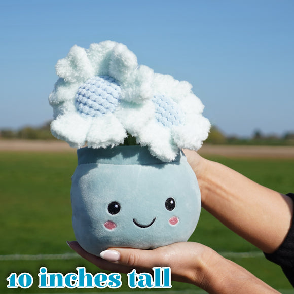 Deluxe Paws Daisy Plant Plush Toy Kawaii Plushie, 10"
