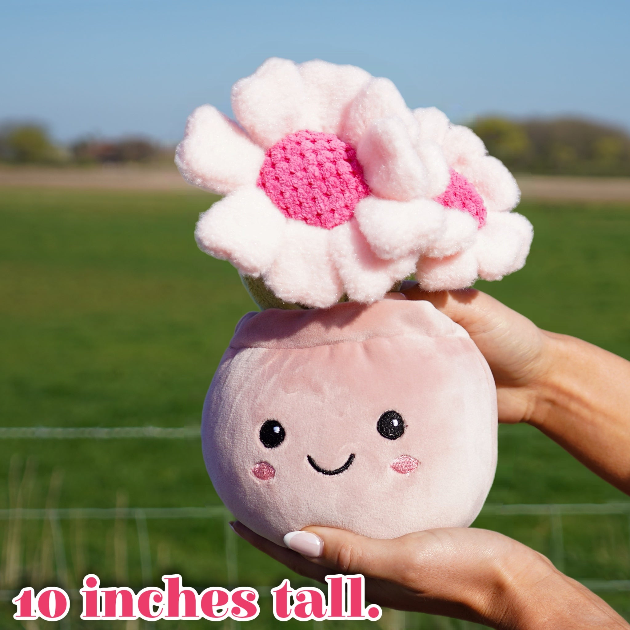 Deluxe Paws Daisy Plant Plush Toy Kawaii Plushie, 10"