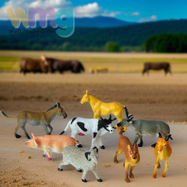 PETERKIN | My Farm - 8 Piece Farm Animal Figure Set - 0