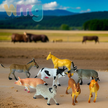 PETERKIN | My Farm - 8 Piece Farm Animal Figure Set - 0