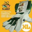 Nozzy Workzone Mens Heavy Duty Leather Gloves - Gardening Work Garage-4
