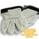 Nozzy Workzone Mens Heavy Duty Leather Gloves - Gardening Work Garage-17