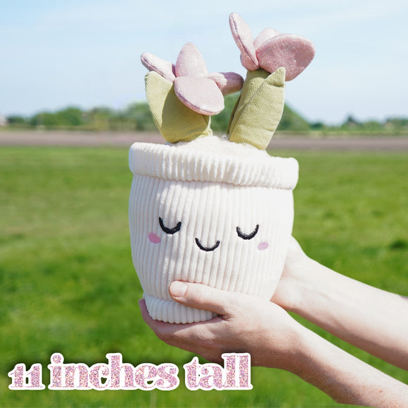 Deluxe Paws Daisy Plant Plush Toy Kawaii Plushie, 10"