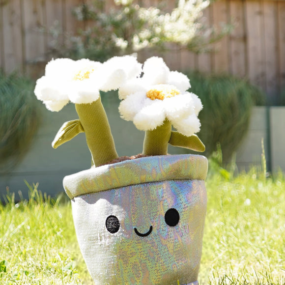 Deluxe Paws Daisy Plant Plush Toy Kawaii Plushie, 10"