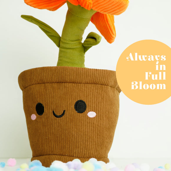 Deluxe Paws Daisy Plant Plush Toy Kawaii Plushie, 10"