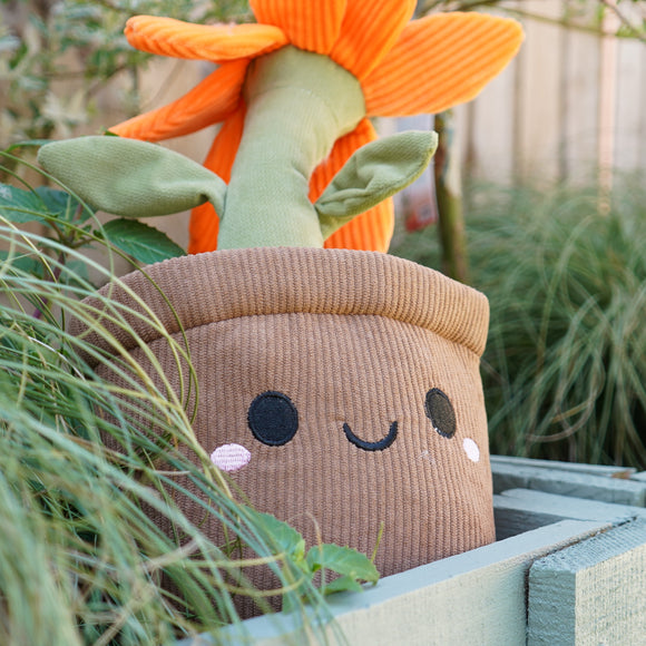 Deluxe Paws Daisy Plant Plush Toy Kawaii Plushie, 10"