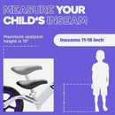 BIXE - Purple Aluminum Balance Bike for 18 Month to 6 Year Old Toddlers 12 inch-3