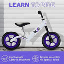BIXE - Purple Aluminum Balance Bike for 18 Month to 6 Year Old Toddlers 12 inch-7