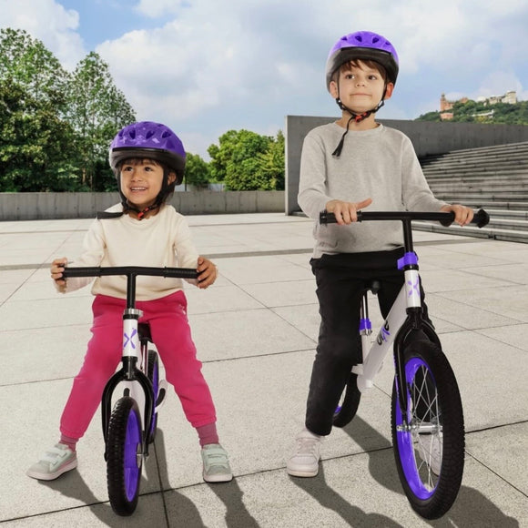BIXE - Purple Aluminum Balance Bike for 18 Month to 6 Year Old Toddlers 12 inch