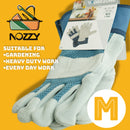Nozzy Workzone Mens Heavy Duty Leather Gloves - Gardening Work Garage-2
