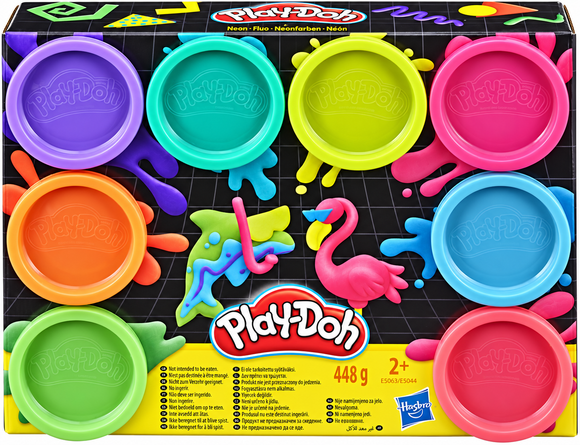 Play-Doh 8-Pack Neon Non-Toxic Modelling Compound Set