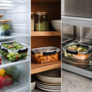 5-Piece Glass Food Storage Container Set with Airtight Lids – 1050ml-5