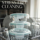 9-Piece Glass Food Storage Container Set with Airtight Lids – Various Sizes-9