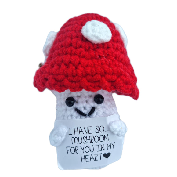 Handmade Positive Inspirational Crochet Plush Set of 7