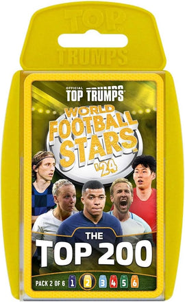 Top Trumps World Football Stars Top 200 Card Games Packs 1- 5