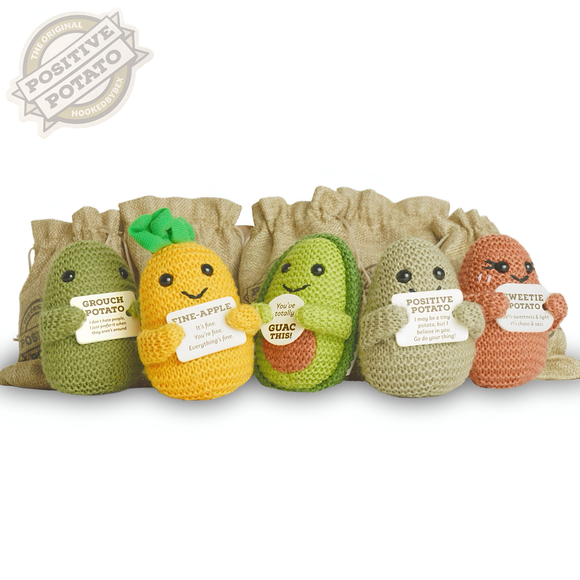 Positive Potato Official Emotional Support Gifts - Original Hooked by Bex (Boxed Style)