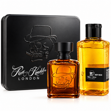 Rum Knuckles Men's Eau de Toilette 100ml & Body Wash 150ml Gift Set in Tin for Him