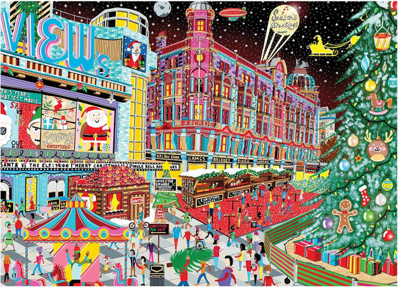 Jumbo, Falcon Contemporary Leicester Square at Christmas, Jigsaws Puzzle, 1000 Pieces for Adults