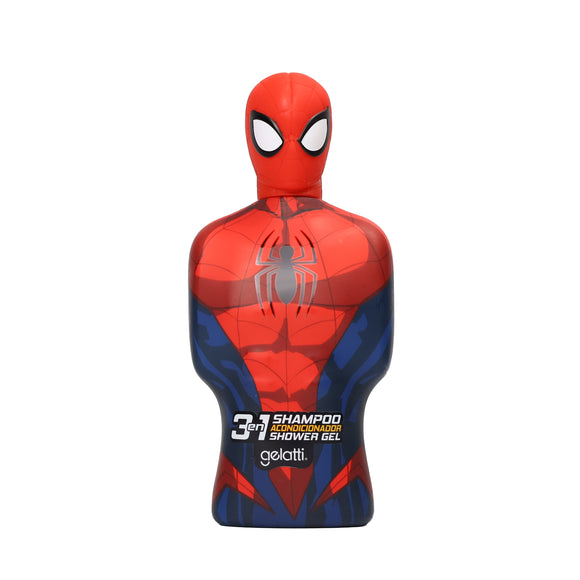 Marvel 3D Bath & Shower Gel Shaped Figures 3 in 1 Shampoo Conditioner Shower Gel - Spiderman