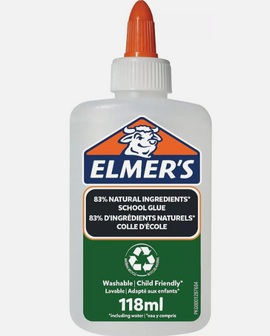 8 x Liquid School Glue Elmer's Washable Clear - 8 PACK - 0