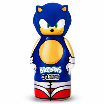 Sonic the Hedgehog Kids 3 in 1 shampoo conditioner and body wash 300ml bottle