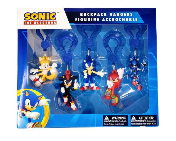 Sonic The Hedgehog Backpack Hangers S3 Collector's Box - 5 Figures