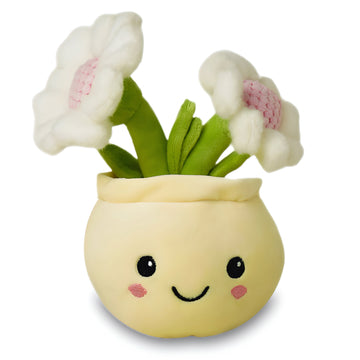 Deluxe Paws Daisy Plant Plush Toy Kawaii Plushie, 10" - 0