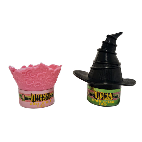 Official Wicked Lip Balm Duo - Two Character Shaped Lip Care Tins Glinda the Good & Elphaba