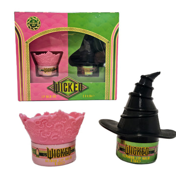 Official Wicked Lip Balm Duo - Two Character Shaped Lip Care Tins Glinda the Good & Elphaba