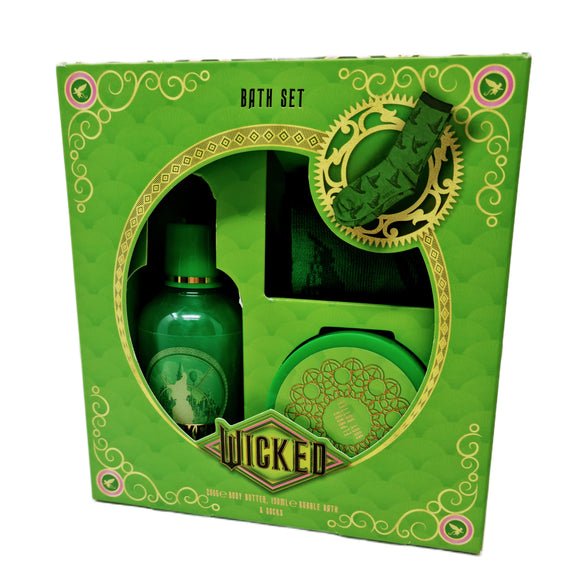 Wicked Elphaba Bath Gift Set – Bubble Bath, Body Butter & Socks