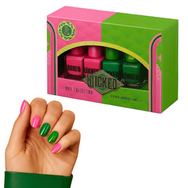 Wicked Nail Polish Collection Gift Set 4 Colours 2 Pink 2 Green Glossy Finish