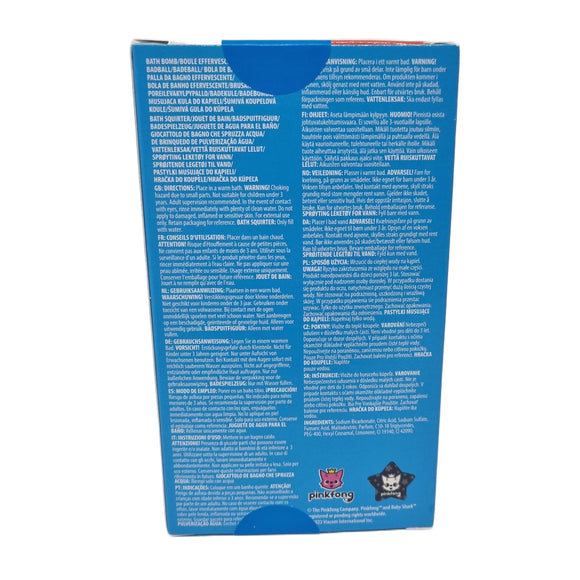 Baby Shark Bath Fizzer with Surprise Water Squirter Toy – Fun Kids Bath Bomb Gift (120g)