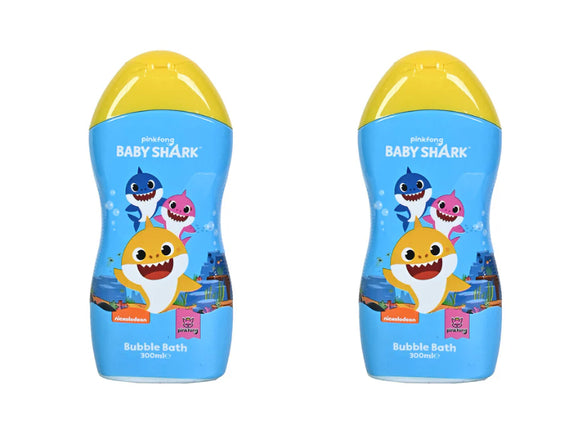 Baby Shark Bubble Bath – Gentle Foamy Bath Wash for Kids 2 x 300ml Set