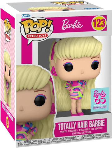 Funko POP Barbie Totally Hair figure number 123 retro vinyl collectible in display box