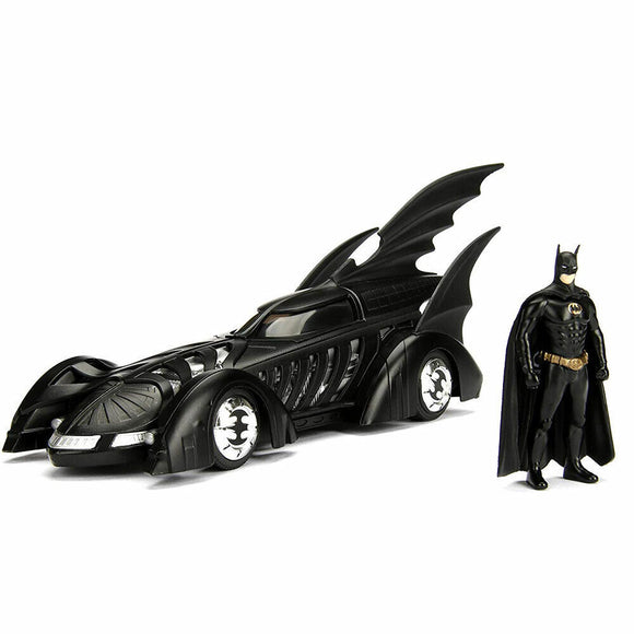 Jada Diecast 1995 Batman Forever Batmobile & Figure 1:24 Model Car