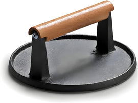 Burger Press, Cast Iron Heavy Duty Burger Smasher for Griddle - 0
