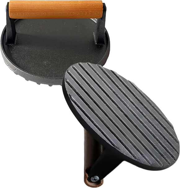 Burger Press, Cast Iron Heavy Duty Burger Smasher for Griddle