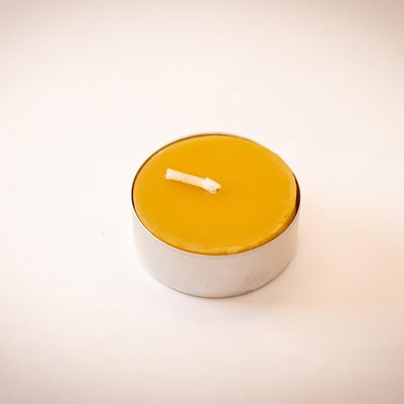 Pure Beeswax Tea Light Candles Pack of 24