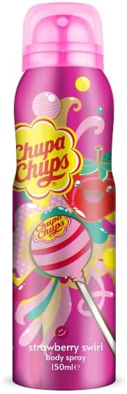 Valentines Chupa Chups Strawberry Swirl Beauty Set Face Mask Bath Gel Body Spray - 0