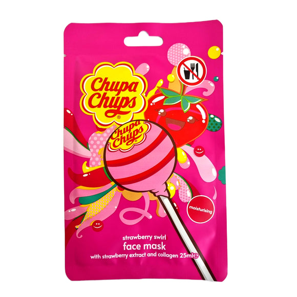 Chupa Chups Face Mask Set of 3  Peach Strawberry Cherry Moisturising Sheet Gift